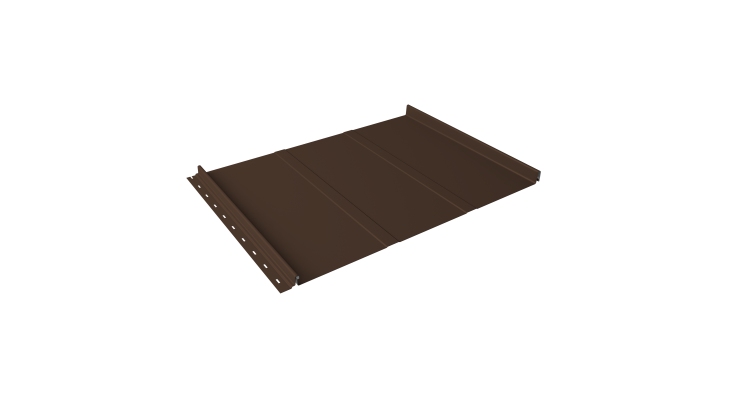 Кликфальц Line Grand Line 0.5 Satin с пленкой на замках RAL 8017 шоколад