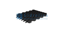Решетка газонная Gidrolica Eco Normal РГ-53.43.3,5 - пластиковая черная, арт. 610