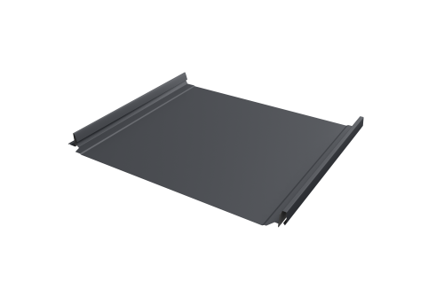 Кликфальц Pro Grand Line 0,5 Satin Matt с пленкой на замках RAL 7024 мокрый асфальт