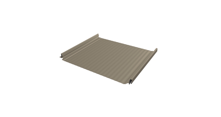 Кликфальц Pro Gofr Grand Line 0,5 Satin с пленкой на замках RAL 1015 светлая слоновая кость