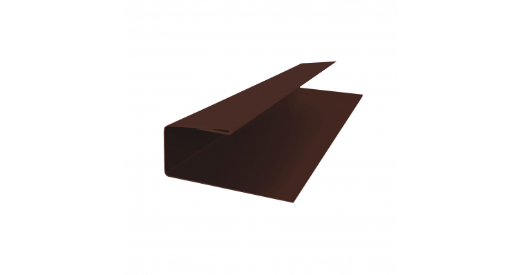 J-Профиль 12мм Satin с пленкой RAL 8017 шоколад