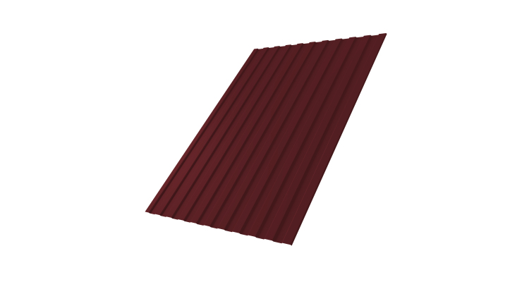 Профнастил С8А 0,45 Drap ST RAL 3005 красное вино