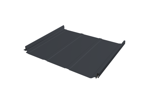 Кликфальц Pro Line Grand Line 0,5 Satin Matt TX с пленкой на замках RAL 7024 мокрый асфальт