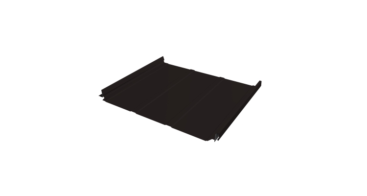 Кликфальц Pro Line Grand Line 0,5 Satin Matt TX с пленкой на замках RAL 9005 черный