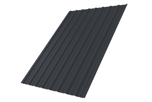 Профнастил С10A 0,45 Drap RAL 7024 мокрый асфальт