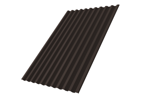 Профнастил С21R Grand Line 0,5 PurPro RR 32 темно-коричневый