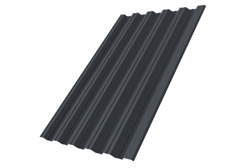 Профнастил HC35R 0.45 Drap ST RAL 7024 мокрый асфальт