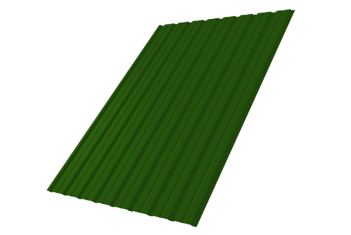 Профнастил С10В 0.45 PE RAL 6002 лиственно-зеленый