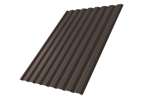 Профнастил С20А 0.45 Drap RR 32 темно-коричневый