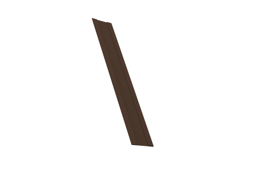 Крепежная планка жалюзи Milan, Milan Slim, Tokyo 0,45 PE-Double RAL 8017 шоколад (3м)