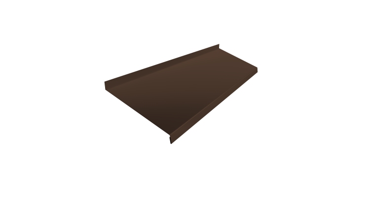 Отлив простой 200 0,5 Satin Matt RAL 8017 шоколад (3м)