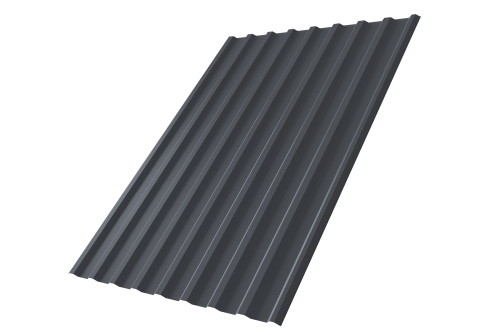 Профнастил С20R 0,45 Drap TR RAL 7024 мокрый асфальт