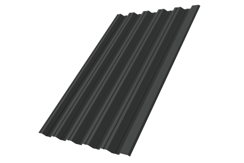 Профнастил НС35R 0,45 Drap TR RAL 7016 антрацитово-серый