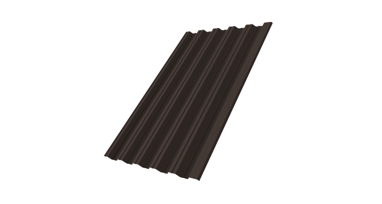 Профнастил НС35R 0,45 Drap TR RR 32 темно-коричневый