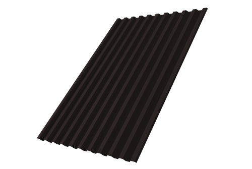 Профнастил С21R 0,5 Drap RAL 9005 черный