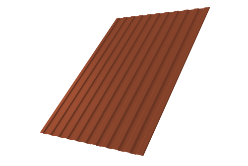 Профнастил С8A 0,45 Drap TR RAL 8004 терракота