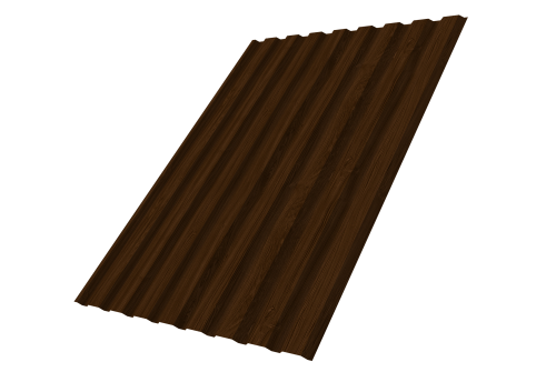 Профнастил С20A 0.45 Print Elite Choco Wood TwinColor