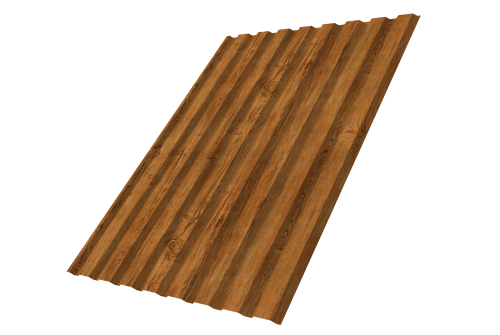 Профнастил С20A 0.45 Print Elite Golden Wood TwinColor