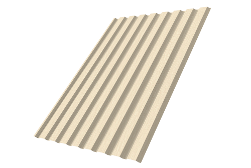 Профнастил С20A 0.45 Print Elite Milky Wood TwinColor