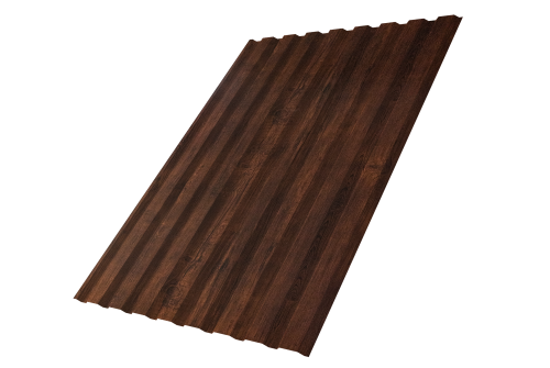Профнастил С20A 0.45 Print-Double Premium Cherry Wood Dark F