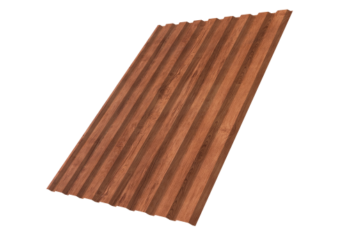 Профнастил С20A 0.45 Print Premium Rowan Fresh TwinColor