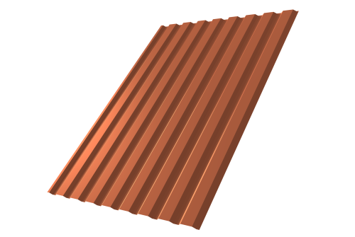 Профнастил С20A 0.45 Drap TR RAL 8004 терракота