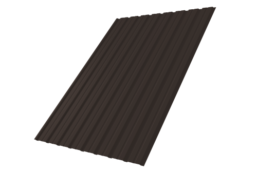 Профнастил С10B 0.45 Drap TR RR 32 темно-коричневый