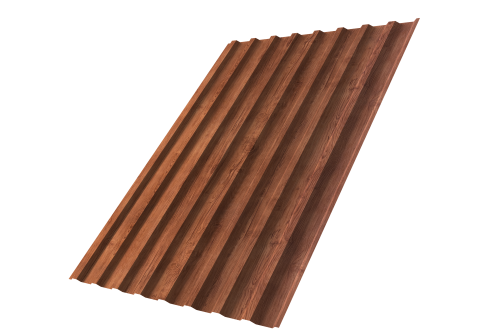 Профнастил С20B 0,45 Print Premium Rowan Fresh TwinColor