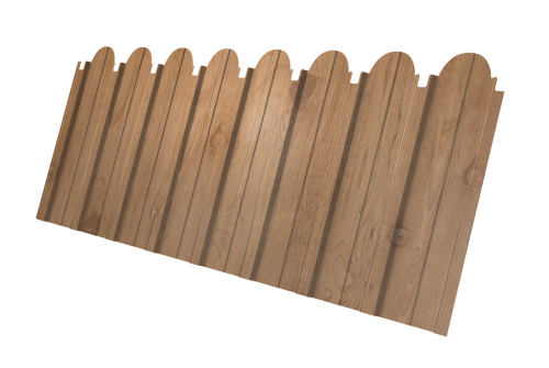 Профнастил C10A фигурный 0.45 Print Premium с пленкой Pine Wood Fresh