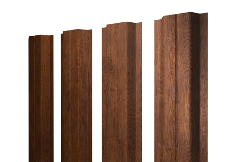 Штакетник П-образный A с прямым резом 0,45 Print Premium Golden Wood Fresh TwinColor