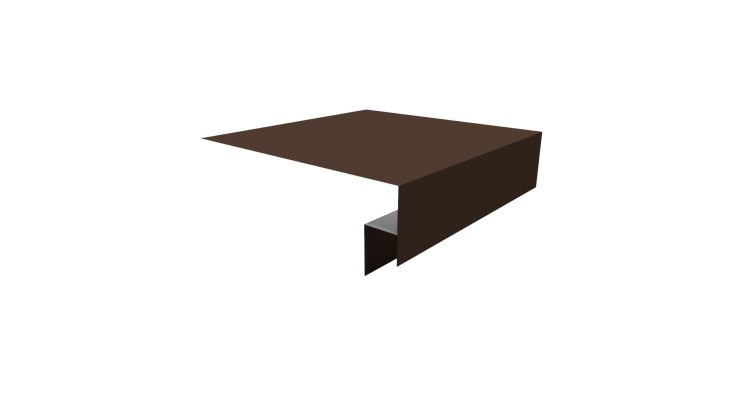 Планка околооконная сложная Блок-хаус new 200х50х27 0,45 Drap TR RAL 8017 шоколад (3м)