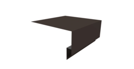 Планка околооконная сложная Блок-хаус new 200х75х27 0,5 Satin с пленкой RR 32 темно-коричневый (3м)