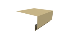 Планка околооконная сложная Блок-хаус new 250х75х27 0,45 PE с пленкой RAL 1014 слоновая кость (3м)