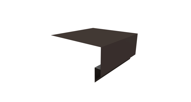 Планка околооконная сложная Блок-хаус new 250х75х27 0,5 Drap RR 32 темно-коричневый (2м)