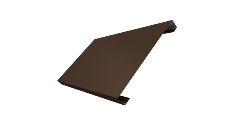 Ламель лицевая 200 забора жалюзи Texas 0.45 Drap ST с пленкой RAL 8017 шоколад