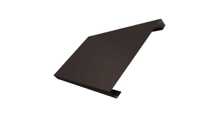 Ламель лицевая 200 забора жалюзи Texas 0.45 Drap-double TX RR 32 темно-коричневый