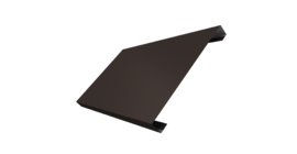 Ламель лицевая 200 забора жалюзи Texas 0.5 PurPro Matt 275 с пленкой RR 32 темно-коричневый