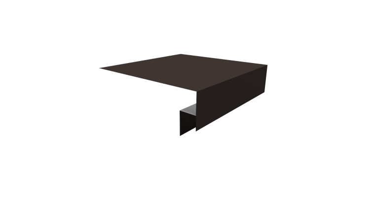 Планка околооконная сложная Экобрус Grand Line 250х50х25 0,45 Drap TX RR 32 темно-коричневый (2м)