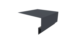 Планка околооконная сложная Экобрус Grand Line 250х75х25 0,45 Drap TwinColor RAL 7024 мокрый асфальт (3м)