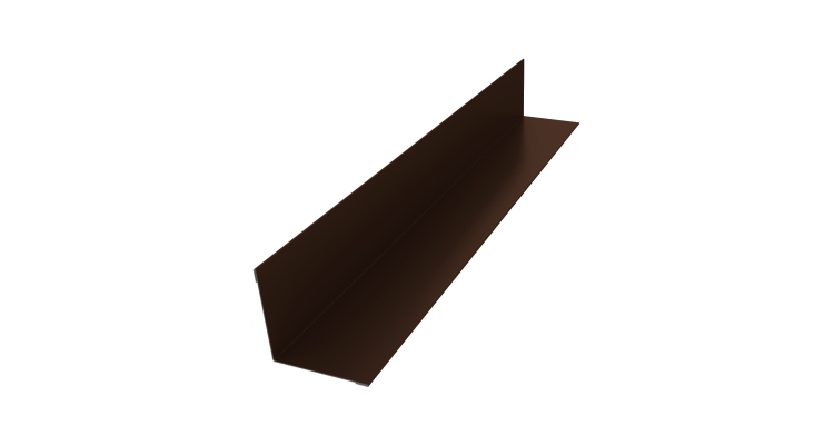 Угол внутренний 30х30 0,45 Drap TwinColor RAL 8017 шоколад (2м)