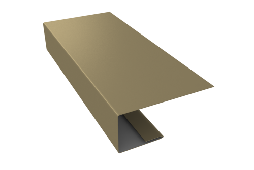 J-Профиль 18мм 0,45 PE с пленкой RAL 1014 слоновая кость (3м)