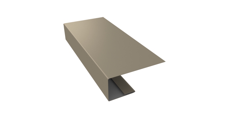 J-Профиль 18мм 0,5 Satin с пленкой RAL 1015 светлая слоновая кость (2м)