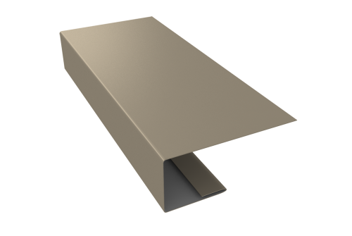 J-Профиль 18мм 0,5 Satin с пленкой RAL 1015 светлая слоновая кость (3м)