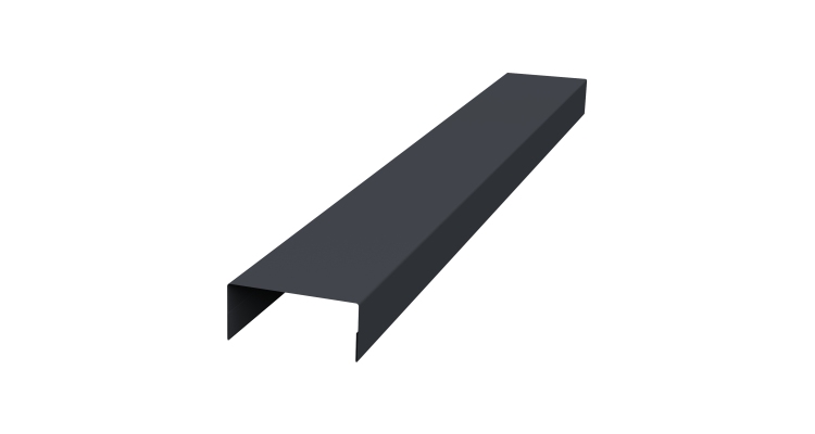 Крышка 30х20 жалюзи Texas 0,5 Satin Matt TX RAL 7024 мокрый асфальт (2,5м)