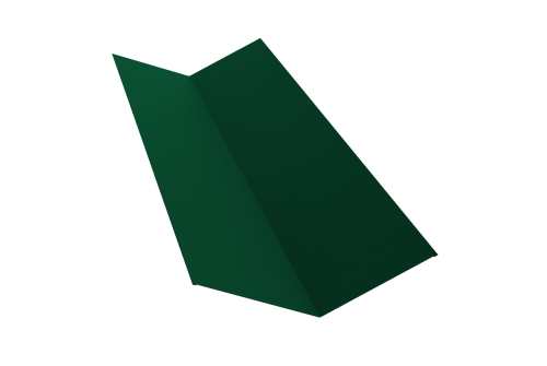 Планка ендовы верхней 145х145 0,45 Drap ST RAL 6005 зеленый мох (2м)