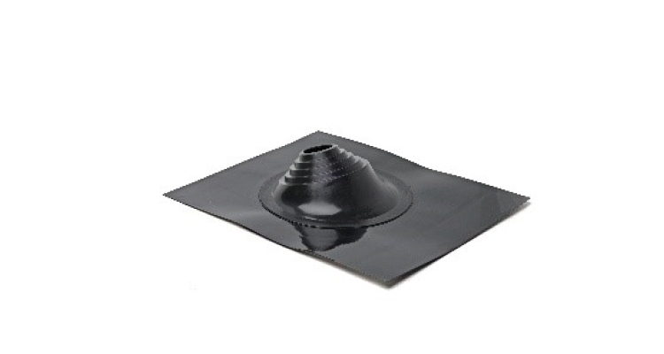 Проходной элемент MF угловой №1 (75-200мм) +240 силиконовый (металлический окрашенный фланец) черный