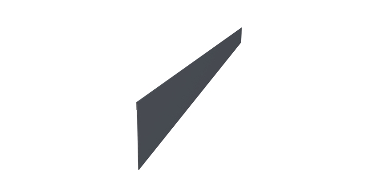 Ламель забора жалюзи Palermo 0,45 Drap TR RAL 7024 мокрый асфальт