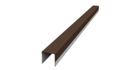 Планка вертикальная обратная для забора жалюзи Palermo 0,5 Satin RAL 8017 шоколад (1,8м)