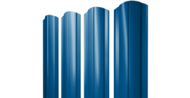 Штакетник Круглый фигурный 0,45 PE RAL 5005 сигнальный синий