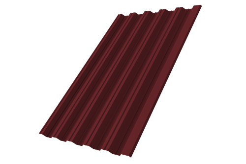 Профнастил HC35R 0.45 Drap RAL 3005 красное вино